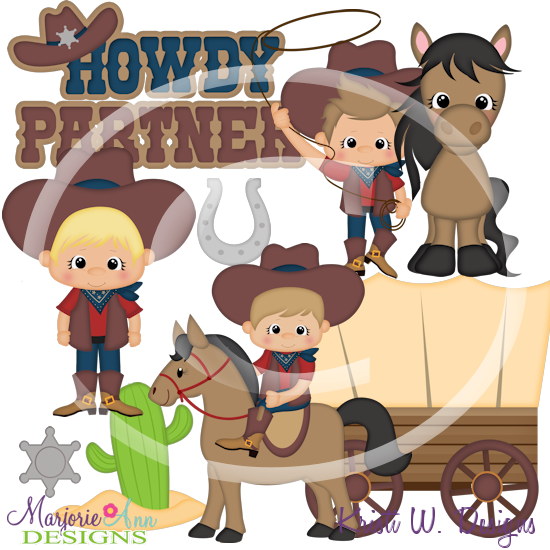 Howdy Partner-Boys SVG Cutting Files Includes Clipart - Click Image to Close